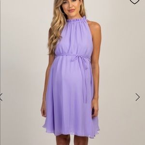 Pink blush Formal maternity dress